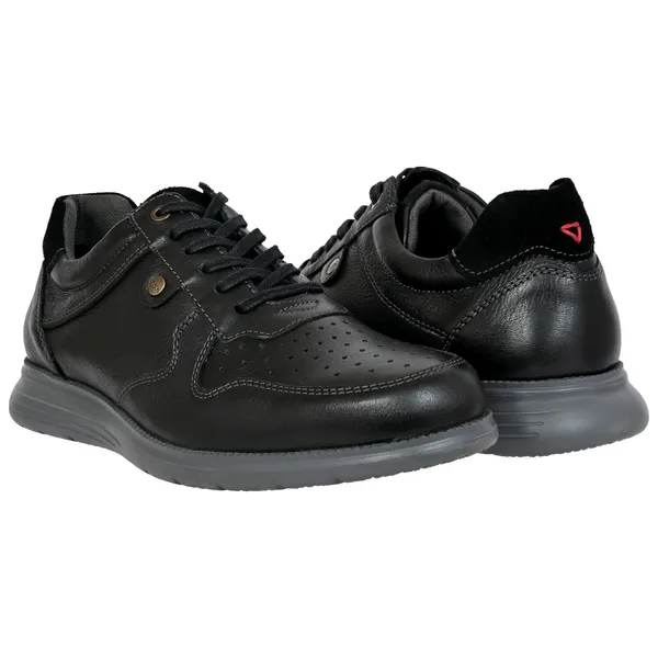 Black_Leather_Men_Perforations_Round_Toe_Lightweight_Sneakers