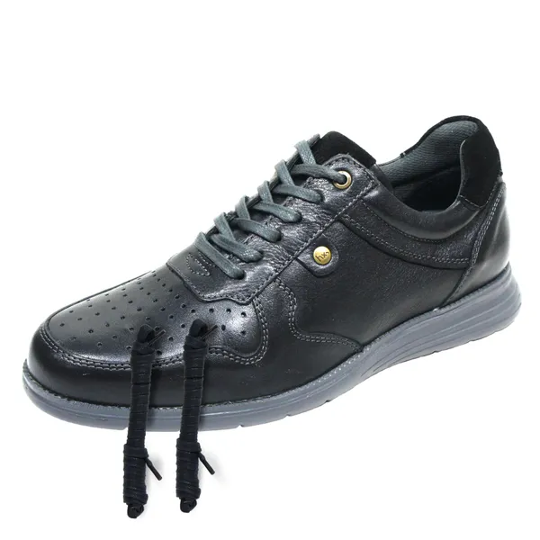 Black_Leather_Men_Perforations_Round_Toe_Lightweight_Sneakers