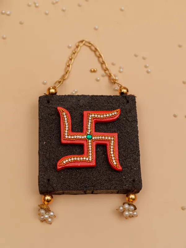 Red_Om_&_Swastik_Log_Hanging_|_Spiritual_Wall_Décor_for_Housewarming