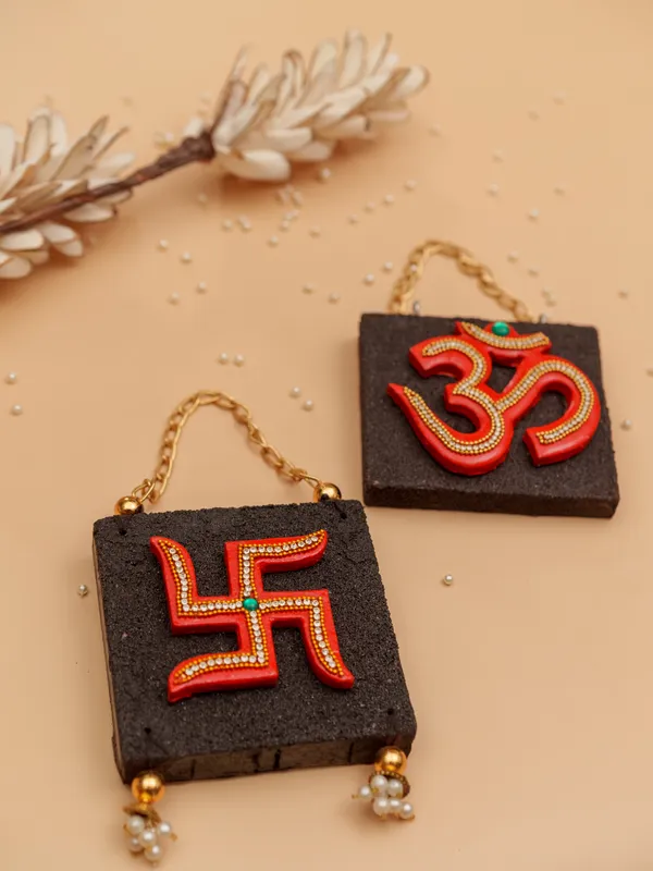 Red_Om_&_Swastik_Log_Hanging_|_Spiritual_Wall_Décor_for_Housewarming