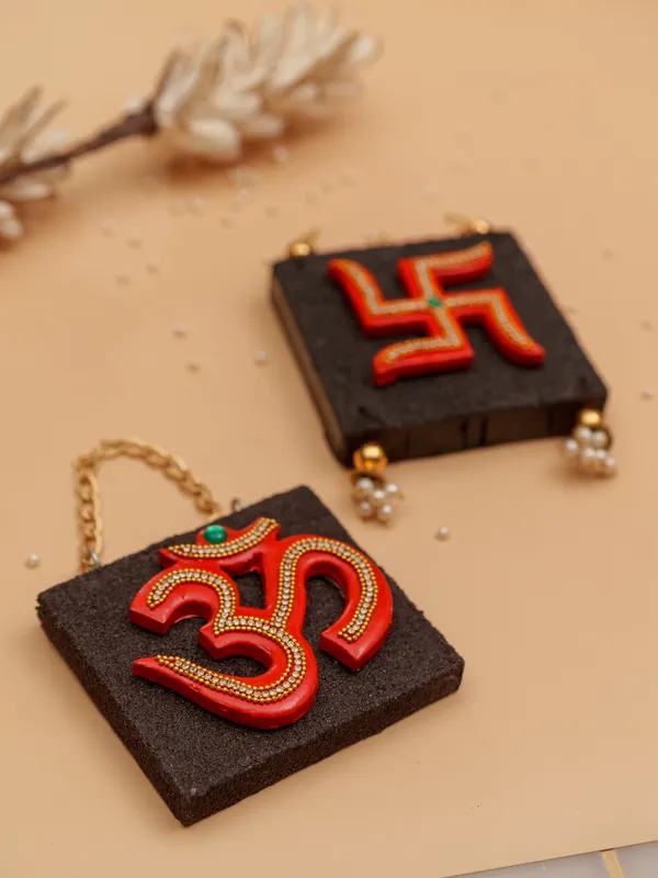 Red_Om_&_Swastik_Log_Hanging_|_Spiritual_Wall_Décor_for_Housewarming