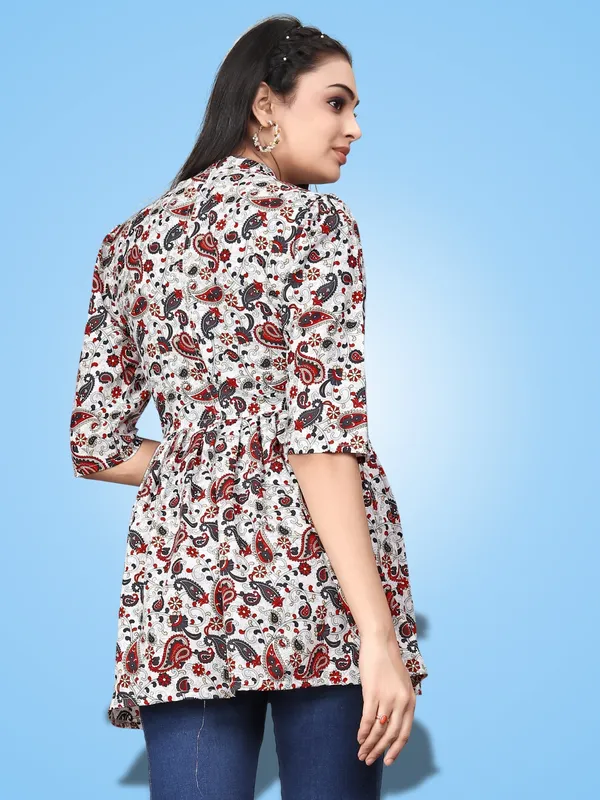 Red_Crepe_Mango_Floral_Printed_Casual_Wear_Tops