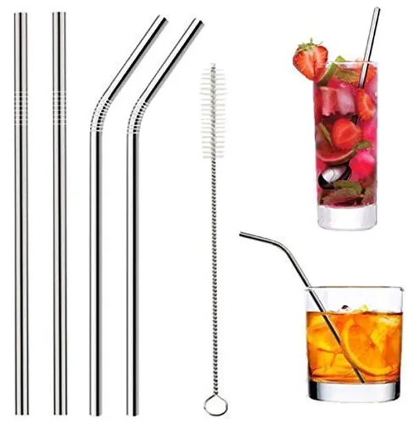 Reusable_Stainless_Steel_Straw_With_Cleaning_Brush__Long_Metal_Straws_For_Drinking(Pack_Of_4)