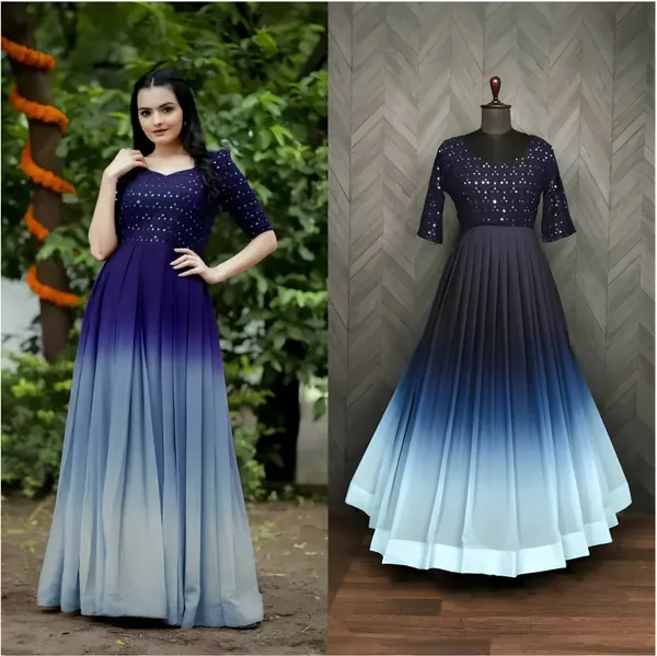 FOXDX_Blue_Women_Embellished_Anarkali_Gown_Kurta