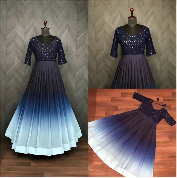 FOXDX_Blue_Women_Embellished_Anarkali_Gown_Kurta
