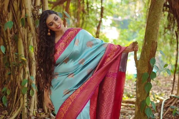 BLUE_PURE_BANARASI_SAREE