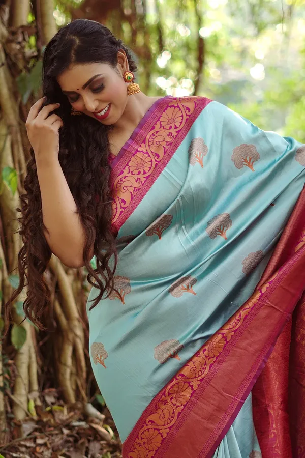 BLUE_PURE_BANARASI_SAREE