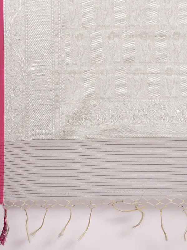 Grey_Masrise_Cotton/Cotton_Banarasi_Sarees_For_Women