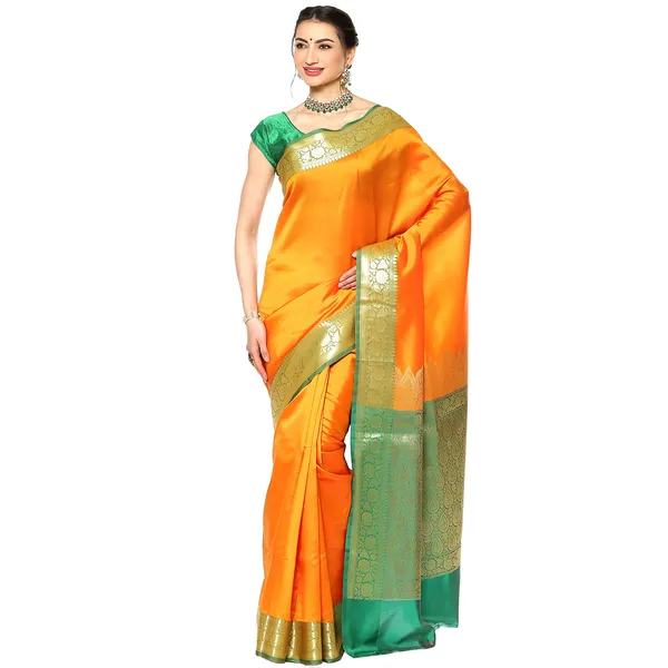 Mustard_Valkalam_Katan_Silk_Banarasi_Sarees_For_Women