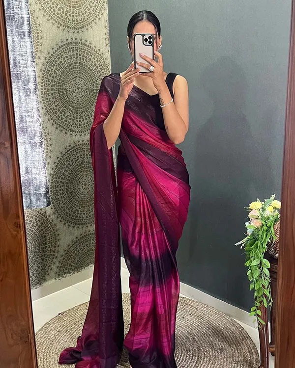 Pink_Colour_1-Minute_Ready_To_Wear_Naylon_Saree_With_Blouse_Piece
