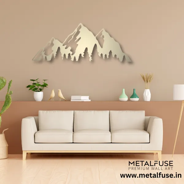 Metal_Wall_Art_for_Home_Decoration__|_Timberline_Mountains__|_Gold