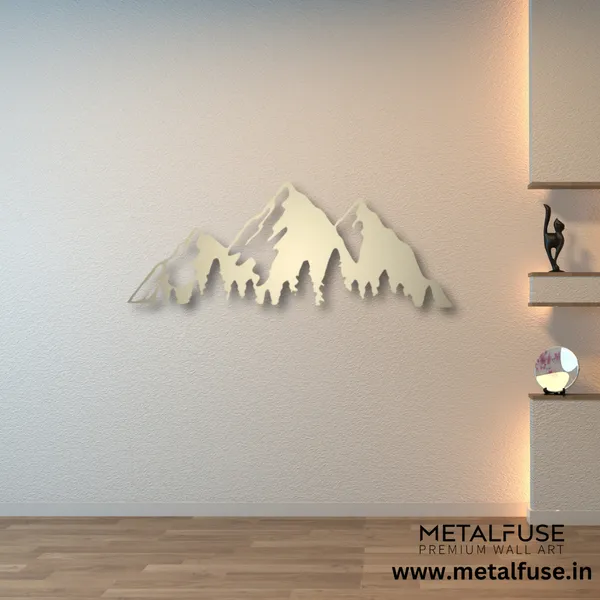 Metal_Wall_Art_for_Home_Decoration__|_Timberline_Mountains__|_Gold