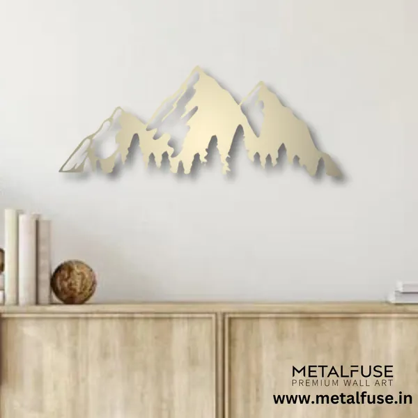 Metal_Wall_Art_for_Home_Decoration__|_Timberline_Mountains__|_Gold