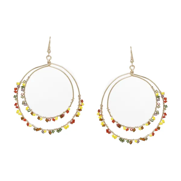 Yellow_&_Red_Dangle_Fancy_Earring_For_Women