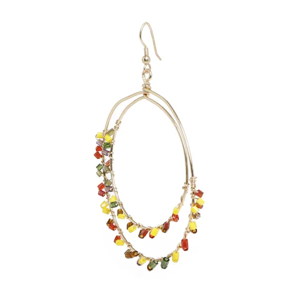 Yellow_&_Red_Dangle_Fancy_Earring_For_Women