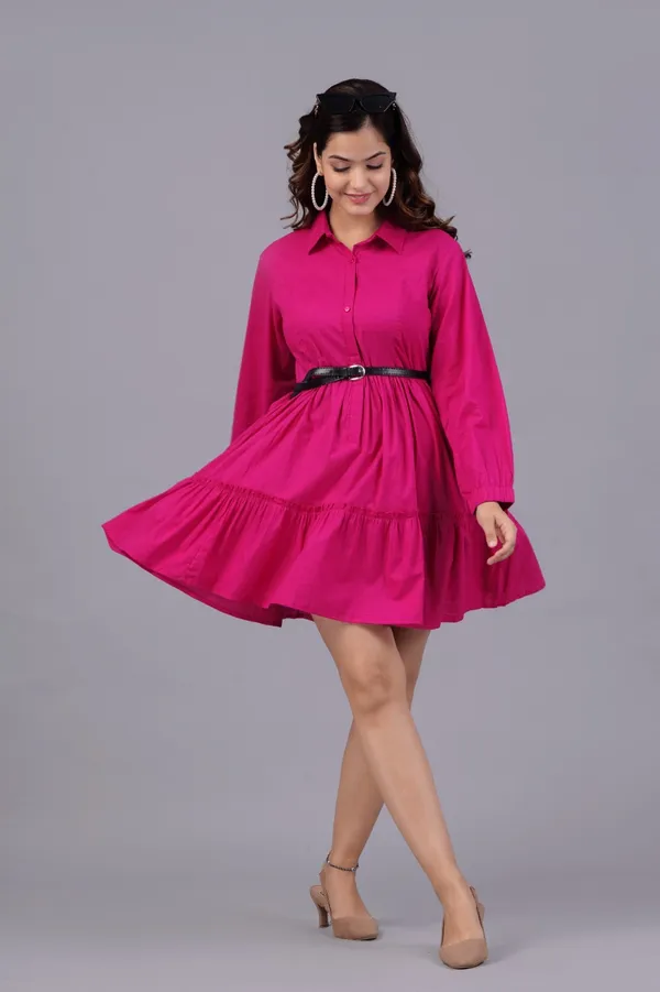 Pink_Premium_Quality_Cotton_Frock_For_Women