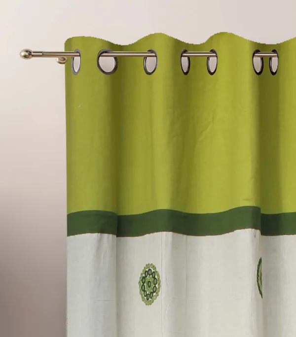 Pack_of_2_Cotton_Light_Green_Circular_Embroidery_Eyelet_Curtain_Set_for_Window_and_Door
