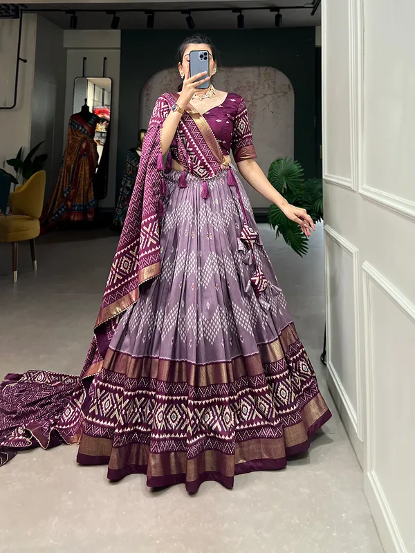 Wine_Premium_&_Elegant_Dola_Silk_Lehenga_Choli_For_Women