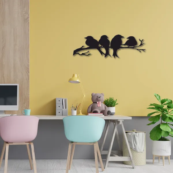 Black_Group_Of_Birds_Stands_On_A_Branch_Wood_Wall_Art