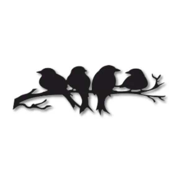 Black_Group_Of_Birds_Stands_On_A_Branch_Wood_Wall_Art