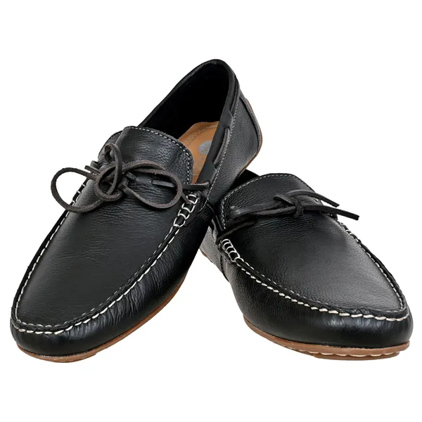 Black_Leather_Lightweight_Driving_Shoes_With_Bows