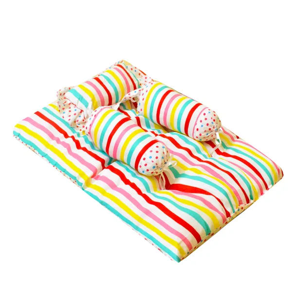 mite_Baby_4_Piece_Bedding_Set_with_Pillow_and_Bolsters_Sleeping_Bag_and_Bedding_Set_Combo_-_Stripes
