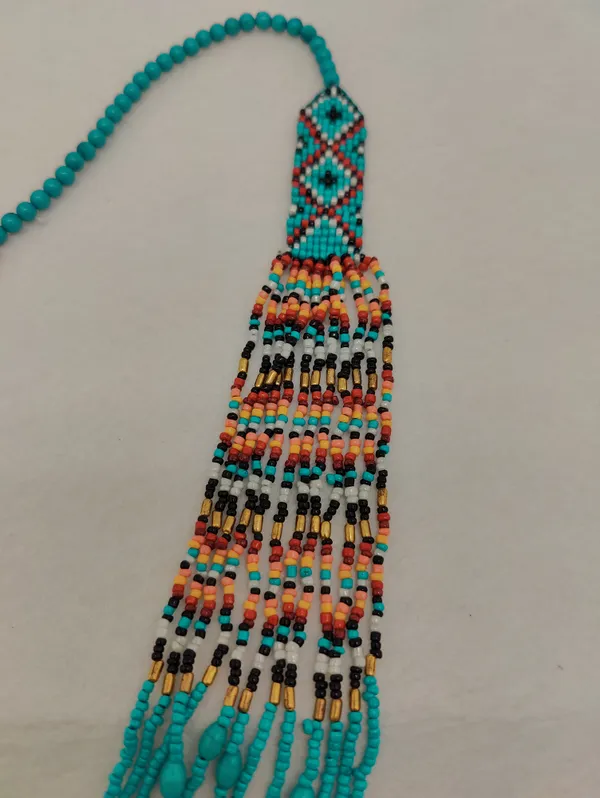 Green_Flower_Fancy_Long_Necklace_For_Women