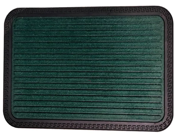 Pack_of_2_Micro_Fiber_Rubber_Moulded_Doormats_Entrances_Driver_Foot_Mat_Green