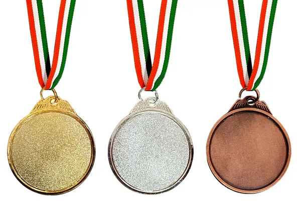 Pack_Of_12_Ks_Badminton_Medals_|_With_Satin_Ribbon_|_Size_-_2.5_Inch_Dia_|_Gold_&_Silver_&_Brown
