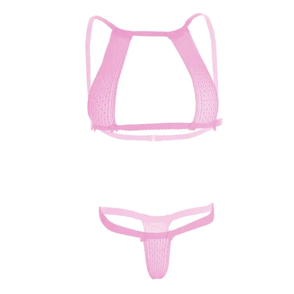 Light_Pink_Half_Cup_Erotic_Lingerie_For_Women