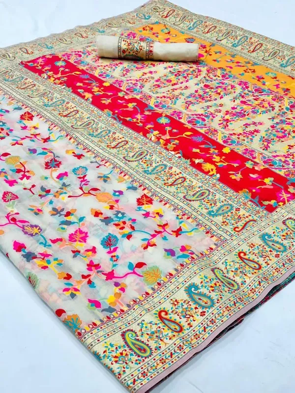 New_Kashmiri_Weaving_Pure_Zari_Saree_-_with_Saree_Cover