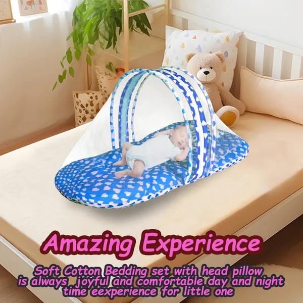 Rosy_Baby_Bedding_Set_with_Pillow_and_Drysheet_Combo_(Blue)