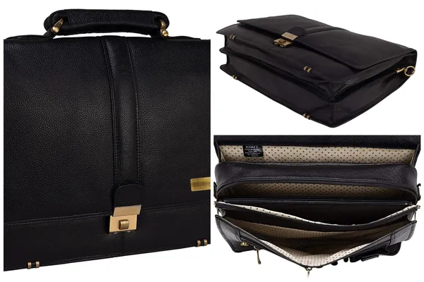 100%_Pure_Leather_Black_Laptop_Bag_(3_Years_warranty)