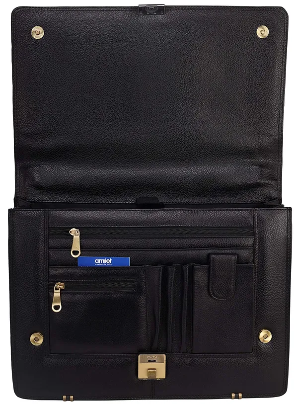 100%_Pure_Leather_Black_Laptop_Bag_(3_Years_warranty)