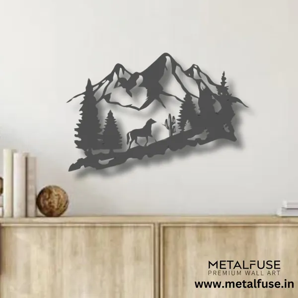 Wooden_Wall_Art_for_Home_Decoration__|_Mountain_Horse__|_Black