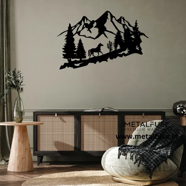 Wooden_Wall_Art_for_Home_Decoration__|_Mountain_Horse__|_Black