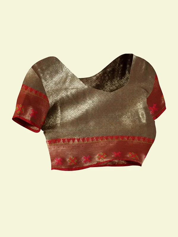 Black_Cotton_Blend_Banarasi_Sarees_For_Women