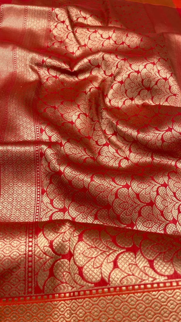 Humairah_Presents_Red_Katan_Silk_Floral_Zari_Minakari_Booti_with_Banarasi_2D_Zari_Border_and_Floral_Pallu_with_Red_Blouse