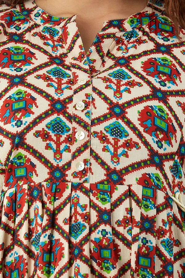 Multi_Color_Fancy_Top_For_Women_Pure_Cotton_Casual