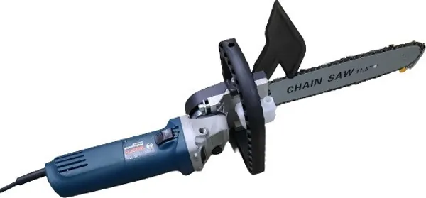 600_Angle_Grinder_With_11.5_Heavy_Duty_Corded_Chainsaw_(Without_Battery)