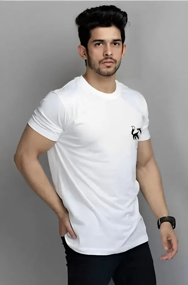 White_back_Printed_Half_Sleeve_Cotton_T-Shirt_For_Men