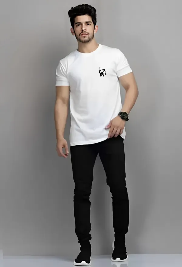 White_back_Printed_Half_Sleeve_Cotton_T-Shirt_For_Men