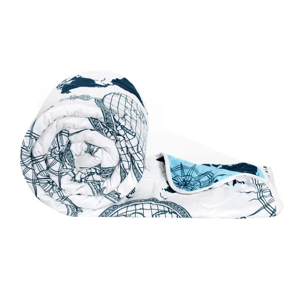 Printed_Single_Comforter_for_Mild_Winter_(Polyester,_Blue,_White)