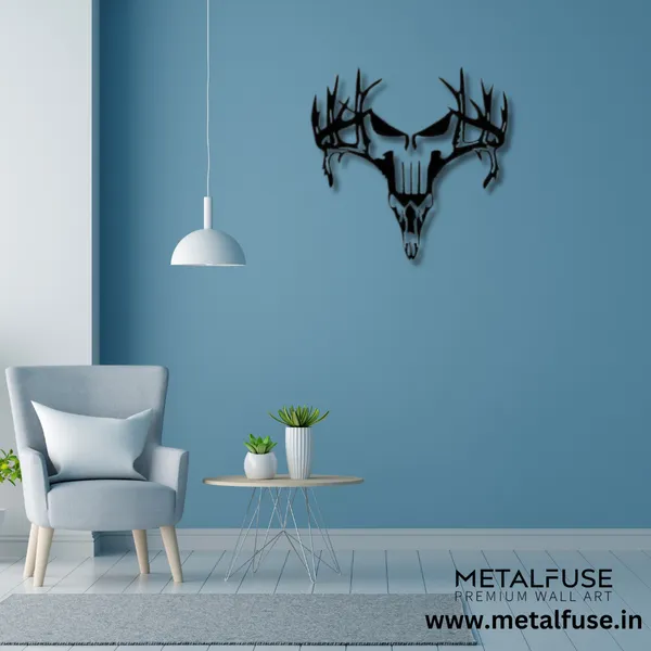 Wooden_Wall_Art_for_Home_Decoration__|_Deer_Punisher__|_Black