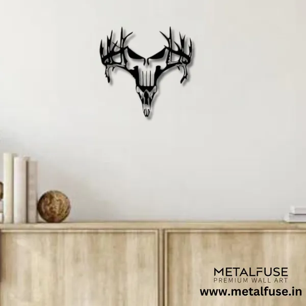 Wooden_Wall_Art_for_Home_Decoration__|_Deer_Punisher__|_Black
