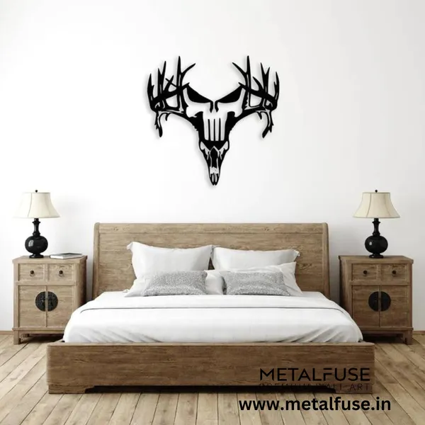 Wooden_Wall_Art_for_Home_Decoration__|_Deer_Punisher__|_Black