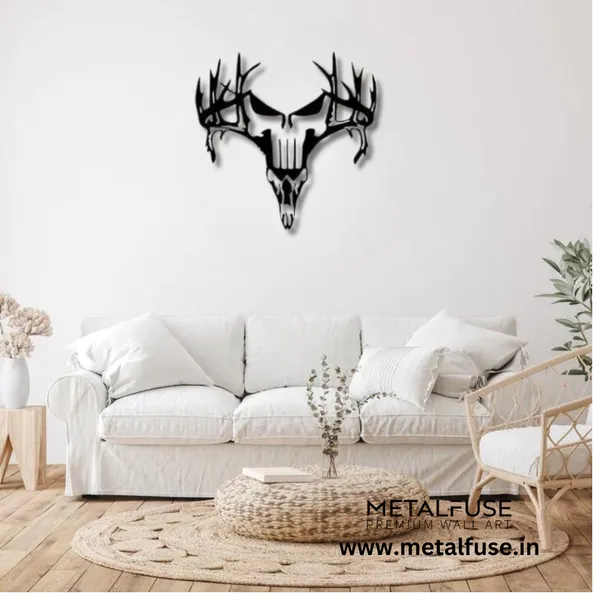 Wooden_Wall_Art_for_Home_Decoration__|_Deer_Punisher__|_Black