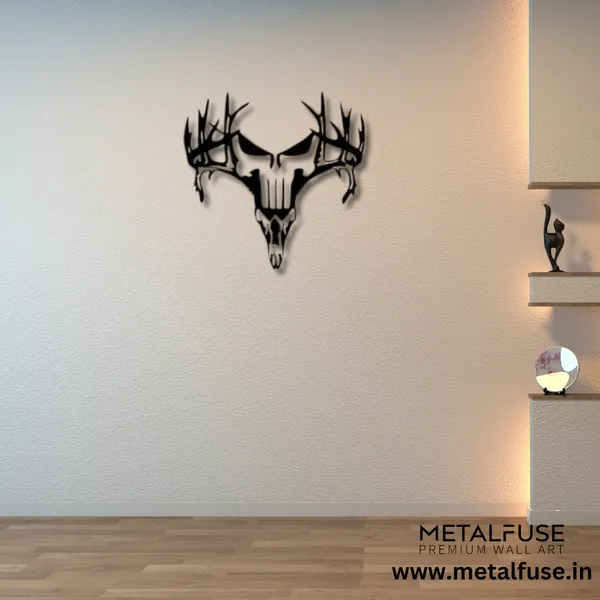 Wooden_Wall_Art_for_Home_Decoration__|_Deer_Punisher__|_Black