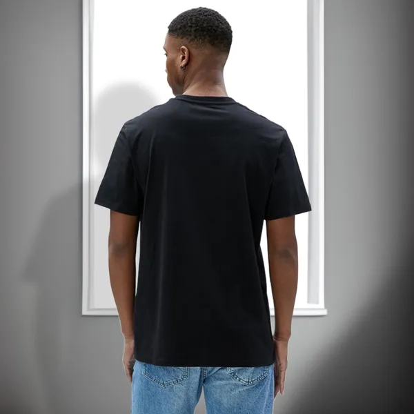 Black_Printed_Half_Sleeve_Cotton_T-Shirt_For_Men