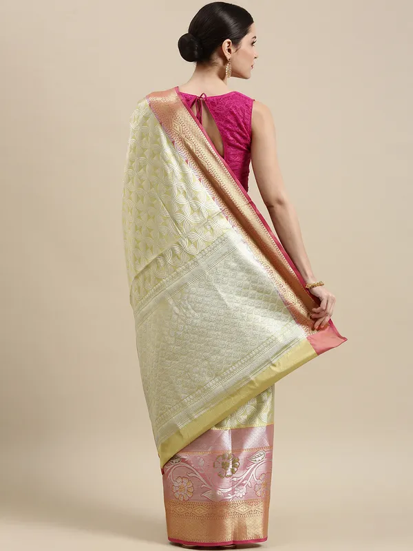 Beige_Kanchi_Silk_Banarasi_Sarees_For_Women